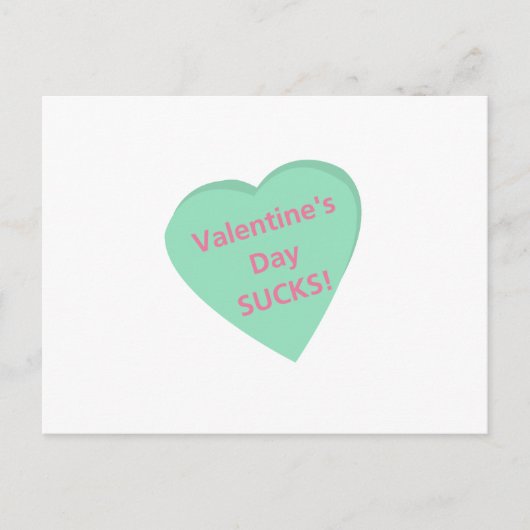 会話おもしろいハート:バレンタインデー吸の! シーズンポストカード (正面)