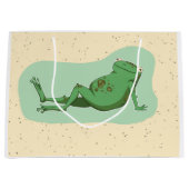 会話のカエル ラージペーパーバッグ (正面)