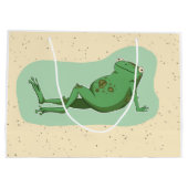 会話のカエル ラージペーパーバッグ (裏面)