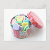 会話のハート ポストカード (正面)