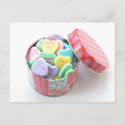 会話のハート ポストカード (正面)