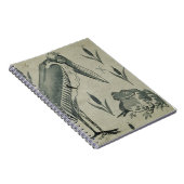 会話のペリカンそしてカエル(w/c紙で) ノートブック (右側)