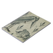 会話のペリカンそしてカエル(w/c紙で) ノートブック (左側)