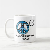 会話の平和 コーヒーマグカップ (左)