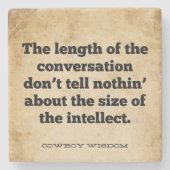 会話の時間 |カウボーイウィズダム ストーンコースター (正面)