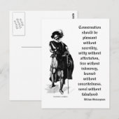 「会話は楽しい」ポストカード ポストカード (正面/裏面)