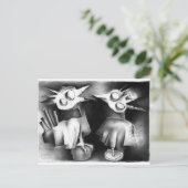 会話をしている鳥が二人いる。 ポストカード (スタンド正面)