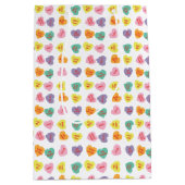 会話キャンディハート抱き枕 ミディアムペーパーバッグ (正面)