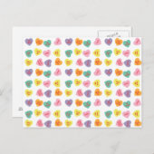 会話キャンディハート葉書 ポストカード (正面/裏面)