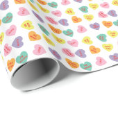 会話キャンデーのハートの包装紙 ラッピングペーパー (ロールコーナー)