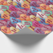 会話ハートの折り返し紙 ラッピングペーパー (角)