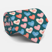 会話ハートの結び目 ネクタイ (ロール)