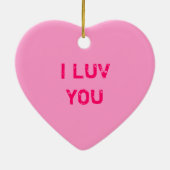 会話ハートオーナメント セラミックオーナメント (裏面)