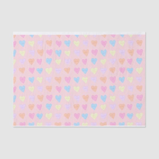 会話ハートティッシュペーパー 薄葉紙 (正面)