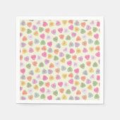 会話ハートバレンタインカクテルナプキンス スタンダードカクテルナプキン (正面)