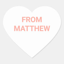 会話ハートバレンタインデーのシール