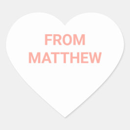 会話ハートバレンタインデーのシール ハートシール