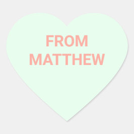 会話ハートバレンタインデーのシール ハートシール