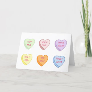 会話ハートバレンタインデー空白のス サンキューカード