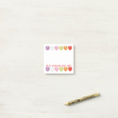 会話ハートパーソナライズされたにメモを投稿 ポストイット (デスク上)