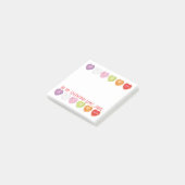 会話ハートパーソナライズされたにメモを投稿 ポストイット (アングル)