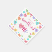 会話ハート1stバースデーナプキンス スタンダードカクテルナプキン (角)