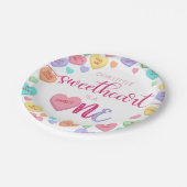 会話ハート1st誕生日紙プレート ペーパープレート (アングル)