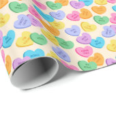 会話ハート ラッピングペーパー (ロールコーナー)