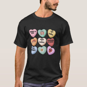 会話ハートGroovy Valentines Day Cute Tea Tシャツ