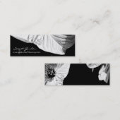 会話1花の写真ミニ名刺 スキニー名刺 (正面/裏面)