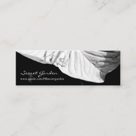 会話1花の写真ミニ名刺 スキニー名刺 (正面)