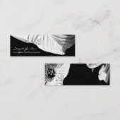 会話1花の写真ミニ名刺 スキニー名刺 (正面/裏面)