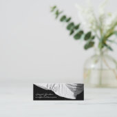 会話1花の写真ミニ名刺 スキニー名刺 (スタンド正面)