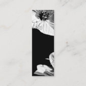 会話2花の写真ミニビジネスC スキニー名刺 (裏面)