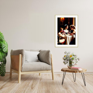 会話 – キャンバスアートプリント ポスター