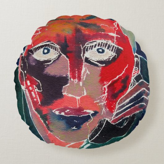 会話 ラウンドクッション (正面)