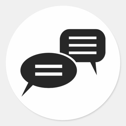 会話 ラウンドシール (正面)