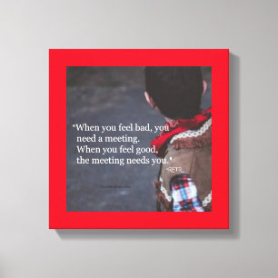 会議が必要な場合 – Canvas Print 12x12 キャンバスプリント
