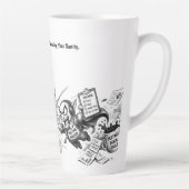 会議が襲ってくる... コーヒーが反撃だ! カフェラテマグ (右)
