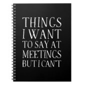 会議で言いたいことだが気づかない事 ノートブック (正面)