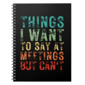 会議で言いたいことだが言えないこと ノートブック (正面)