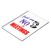 会議なしOfficeユーモアのノート ノートブック (左側)