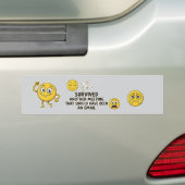 会議に生き残った Funny Bumper Sticker バンパーステッカー (車上)
