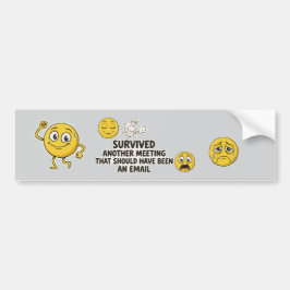 会議に生き残った Funny Bumper Sticker バンパーステッカー