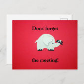 会議のアラーム。 ポストカード (正面/裏面)