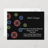 会議のアラーム 案内ポストカード (正面/裏面)