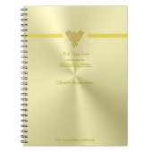 会議のノートに勧めること、金ゴールド上昇のフェニックス ノートブック (正面)