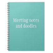 会議のメモとドッおもしろいドル作業 ノートブック (正面)