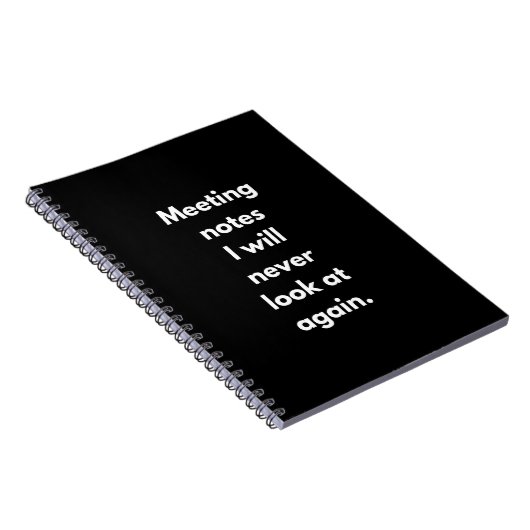 会議のメモもう二度と見ないおもしろい ノートブック (右側)
