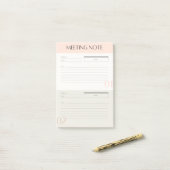 会議のメモを使うと、ビジネスが簡単になります ポストイット (デスク上)